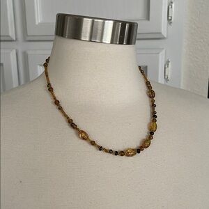 Elegant Gold Beaded Necklace